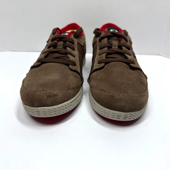 Y2K Oakley Sneakers Chunky Skateboarding Casual Icon Brown Suede Shoes Mens 12 - Picture 13 of 13